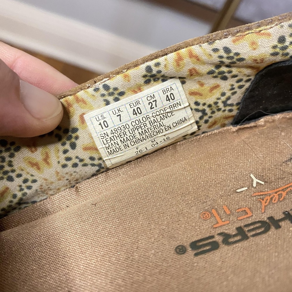 Skechers Relaxed Fit Shoes Womens Size 10 Brown Leather Moccasin Flats SN 48930 - Picture 10 of 11